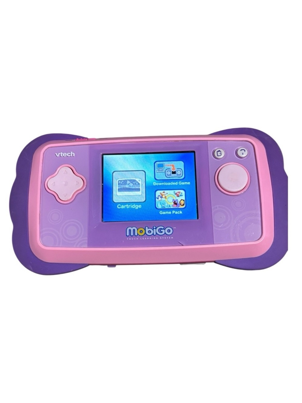 VTech MobiGo Pink and Purple Handheld Game Learning System & 1 Game